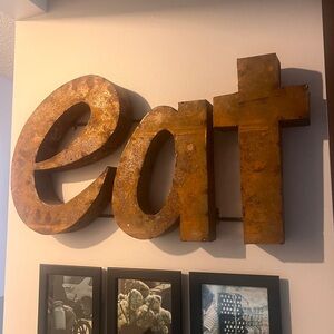 Wall Art-  rustic metal.